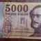 B11 32 - Bancnota foarte veche - Ungaria - 5 000 forint - 2017