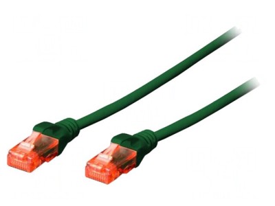 Patch cord Ethernet UTP Cat5e Verde 5m foto
