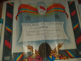 AMS# - DIPLOMA SEMICENTENAR UTC 1922 - 1972 + INSIGNA, DIPLOMA RARA