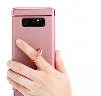 Husa protectie Samsung Galaxy Note 8 Luxury Rose-Gold Plated cu Inel sustinere foto
