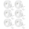 Set 6 benzi dublu adezive pentru uz casnic, reutilizabile, lungime 5 m, latime 3 cm, transparente