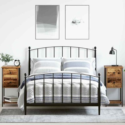 vidaXL Dulap de noapte 2 pcs Lemn vechi 32 x 42 x 70 cm Lemn compozit 871286 foto