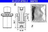 ATE 03.0137-9703.2 ajustarea piuliței set accesorii, saboti frana