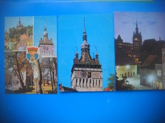 HOPCT LOT 3666 - 3 CARTI POSTALE-SIGHISOARA - JUD MURES-CIRCULATE