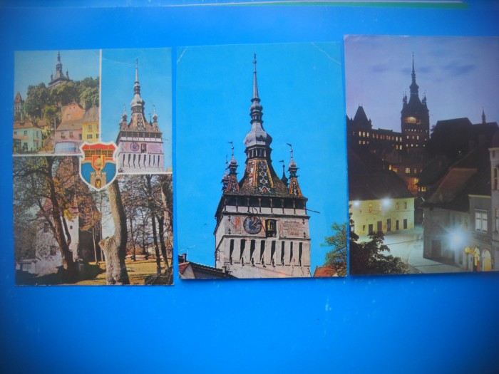 HOPCT LOT 3666 - 3 CARTI POSTALE-SIGHISOARA - JUD MURES-CIRCULATE