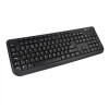Tastatura Serioux 9400MM, cu fir, USB, US Layout, Multimedia, Neagra