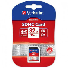 Memory Card Verbatim Premium SDHC, 32GB, Class 10