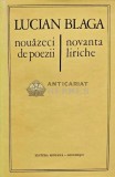 Nouazeci de poezii. Novanta liriche (editie bilingva) - 1971 - Lucian Blaga (F236), Minerva