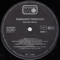 Rainhard Fendrich - Auf Und Davon. (Vinyl)