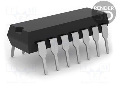 Comparator low-power Cmp 4 3&amp;divide;16V THT DIP14 1nA Texas Instruments foto