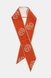Tory Burch eșarfă cu mătase Medallion culoarea portocaliu, cu imprimeu, 174863-600
