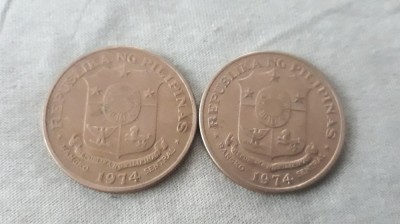 1 piso 1974 Filipine. foto