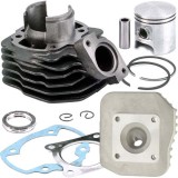 Cumpara ieftin Kit Cilindru 80cc Scuter Peugeot (50cc) 2T Racire Aer + Chiuloasa - Buxy Speedfight Elyseo Looxor Trekker Zenith Herkules Sachs