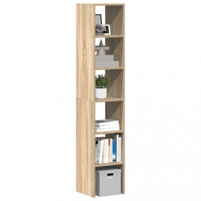 vidaXL Biblioteci 2 buc Stejar Sonoma stivuibile Lemn prelucrat 858808 foto