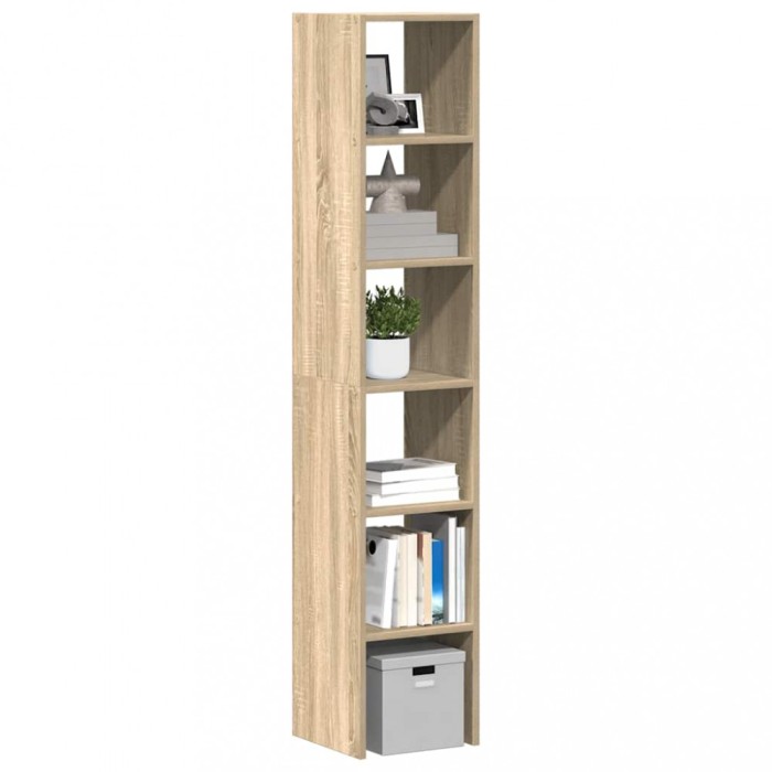 vidaXL Biblioteci 2 buc Stejar Sonoma stivuibile Lemn prelucrat 858808