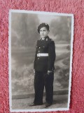 Fotografie tip carte postala, Elev cls. I-a liceul militar Cernauti, 1934
