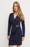 Morgan rochie RJIMY culoarea bleumarin, mini, evazată, RJIMY