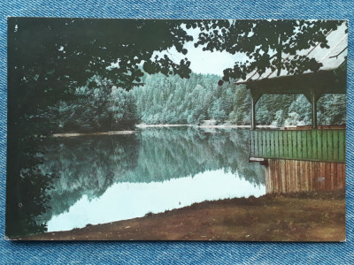 447 - Anina - Lacul Buhui / carte postala RPR circulata 1963 foto