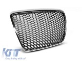 Grila tip RS crom/neagra, potrivita pentru Audi A6 C6 sedan, break 2009-2011 Performance AutoTuning