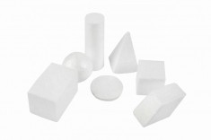 Figurine forme geometrice pentru activitati crafts,polistiren,7 bucati set