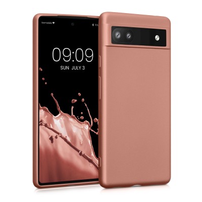 Husa Kwmobile pentru Google Pixel 6a, Silicon, Roz, 57960.211 foto