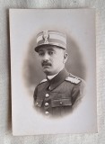Ofiter - Locotent COLONEL in uniforma armata romana, Fotografie veche datata 31 Octombrie 1928 - Balti - Foto Julieta Braila