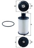 MAHLE OX 774D Filtru ulei