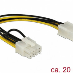 Cablu alimentare PCI Express 6 pini la 8 pini M-T, Delock 83775