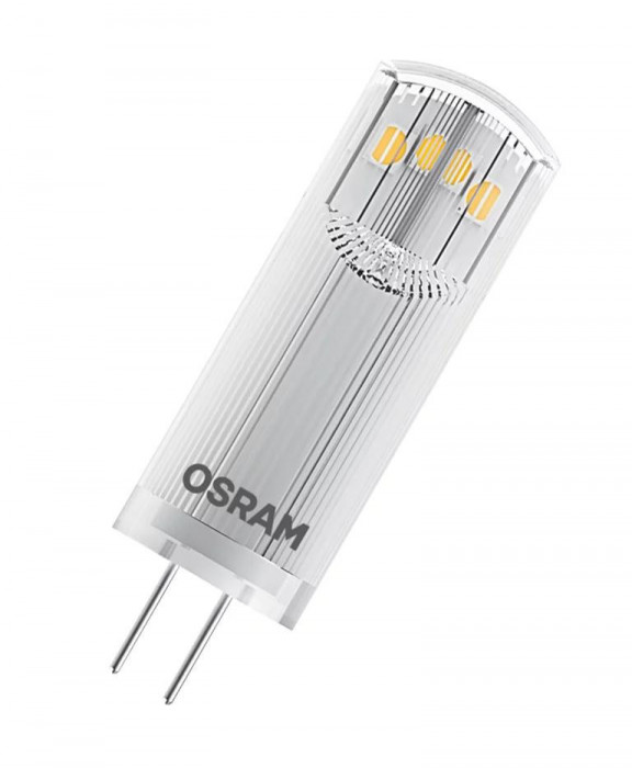 2 Becuri LED Osram PIN, G4, 1.8W (20W), 200 lm, lumina calda (2700K)