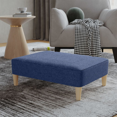 Taburet, albastru, 78x56x32 cm, material textil foto