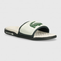 Lacoste papuci Serve Slide Dual barbati, culoarea verde, 47CMA0014