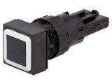 Comutator apăsare 16mm negru Q18D-SW