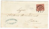 Italy 1870 Postal History Rare, Cover for Palma D.077