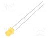 Dioda LED, 3mm, portocalie, 100...150mcd, 20mA, 1,8...2,6V, OPTOSUPPLY - OSO5JA34E4A