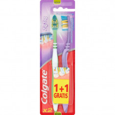 Periute Dinti Colgate Zig Zag Medium, 2 Buc/Set