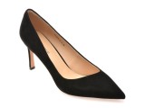 Pantofi eleganti EPICA PREMIUM negri, 23933, din piele intoarsa