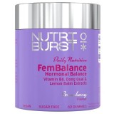 Jeleuri echilibru hormonal feminin Nutriburst FemBalance aroma capsuni 60 buc