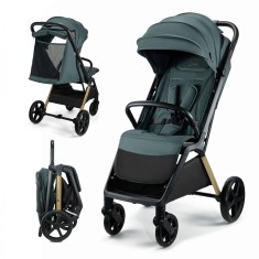 Carucior sport Kinderkraft LOOM 0-22 kg, verde Jade, pliere compacta