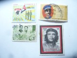 4 Timbre CUBA 1967 ,68 ,70 si 71 Personalitati , stampilate, Stampilat