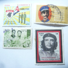 4 Timbre CUBA 1967 ,68 ,70 si 71 Personalitati , stampilate