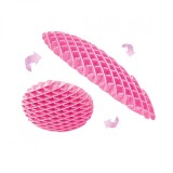 Jucarie worm fidget de decompresie, flippy, anti stres, dimensiune compacta 10 cm, dimensiune extinsa 24.5 cm, roz