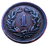 F.172 ELVETIA 1 RAPPEN 1908 B, Europa, Bronz