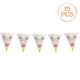 Set Stegulețe Petrecere, Happy Birthday, 4.8m, 15 Bucăți, Multicolor