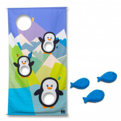 Hraneste pinguinii, joc de aruncare la tinta, BS Toys