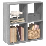 VidaXL Bibliotecă/separator cameră gri sonoma 69,5x29x69,5 cm lemn