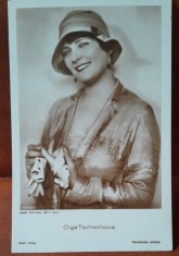 Carte postala, Olga Tschechowa, actri?a ruso-germana, 1897-1980 foto