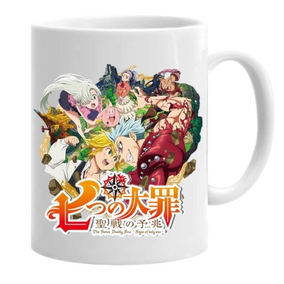 Cana alba personalizata anime the seven deadly sins, INOVATIX&amp;reg;. 330 ml foto