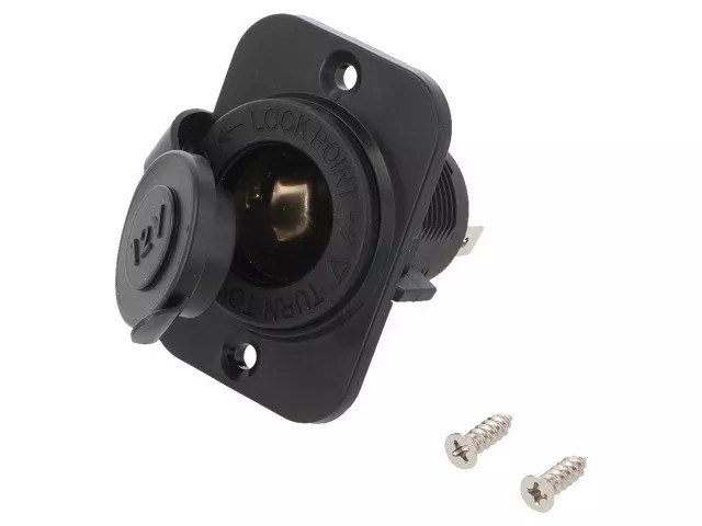 Priza panou soclu bricheta auto x1 12V DC 20A SCI A13-142AP-BB3
