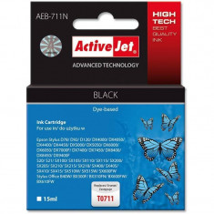 Consumabil ActiveJet Cartus compatibil pentru Epson T0711 C13T07114011 Black foto