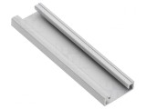 Profil Aluminiu Argintiu 1m pentru Module LED de Suprafață